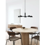 kinkiecik.pl Nowoczesna lampa wisząca Nomi 5 DFTP Nordlux , czarna 2220163003